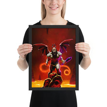 Load image into Gallery viewer, "Demon Lord" by Denis Loubet - Framed Poster